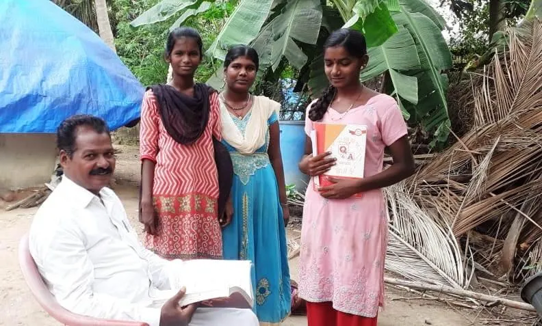  A public school teacher who visits students' homes and clear suspicions
